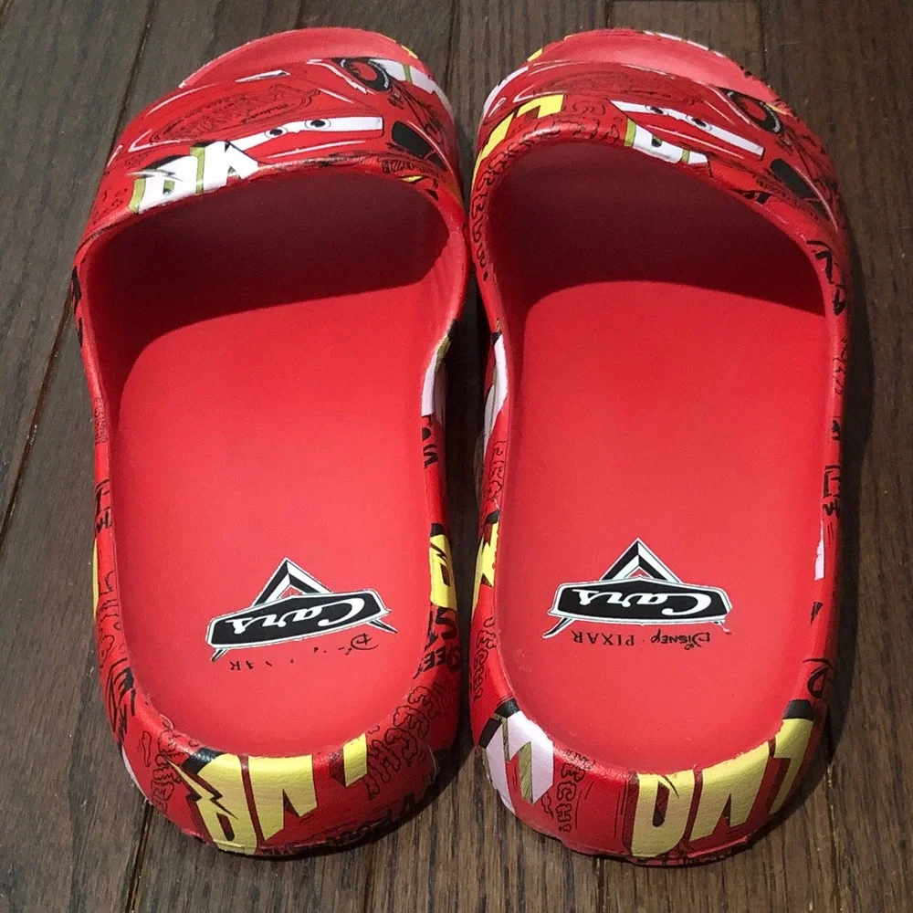 Disney Red Lightning McQueen Men’s Slide Sandals
